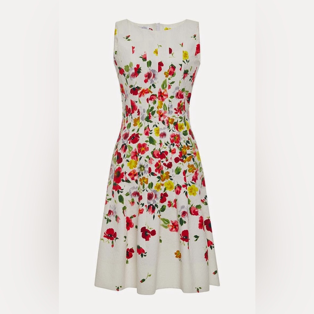 Oscar de la Renta English garden floral dress S/S 2015 size 4 - Picture 3 of 10